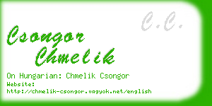 csongor chmelik business card